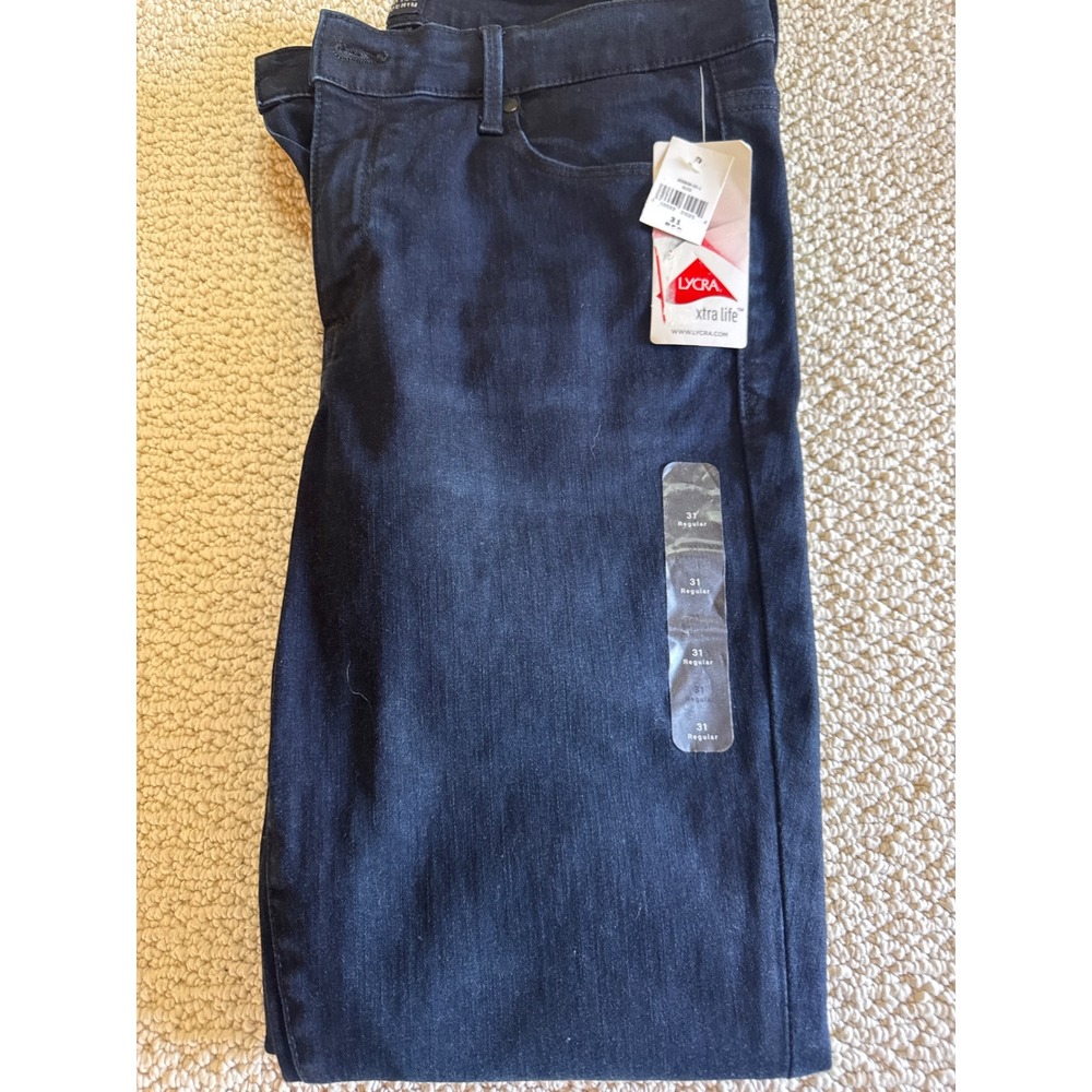 Gap Sculpt True Skinny Jeans Dark Indigo Blue Size 31 Regular Mid Rise Denim New